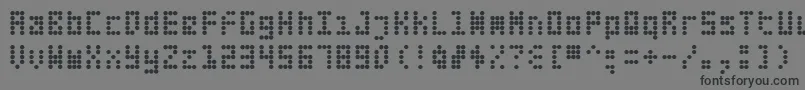 Шрифт Fifteen – чёрные шрифты на сером фоне