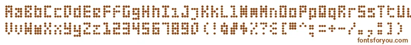 Шрифт Fifteen – коричневые шрифты на белом фоне