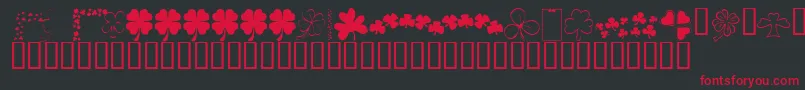 KrShams Font – Red Fonts on Black Background