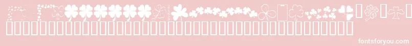 KrShams Font – White Fonts on Pink Background