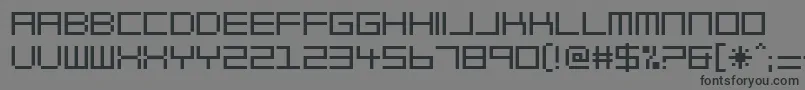 BlockOut Font – Black Fonts on Gray Background