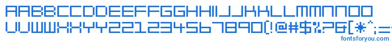 BlockOut Font – Blue Fonts on White Background