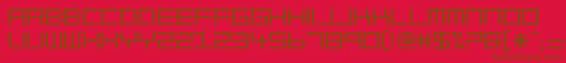 Шрифт BlockOut – коричневые шрифты на красном фоне
