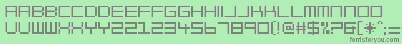 BlockOut Font – Gray Fonts on Green Background