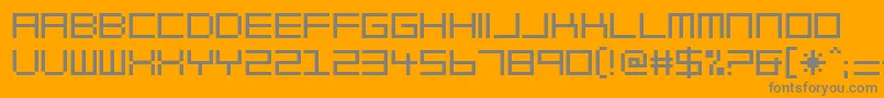 フォントBlockOut – オレンジの背景に灰色の文字