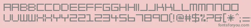 BlockOut Font – Gray Fonts on Pink Background