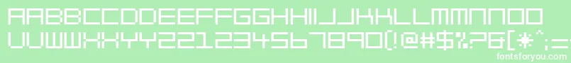 BlockOut Font – White Fonts on Green Background