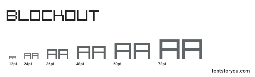 BlockOut Font Sizes