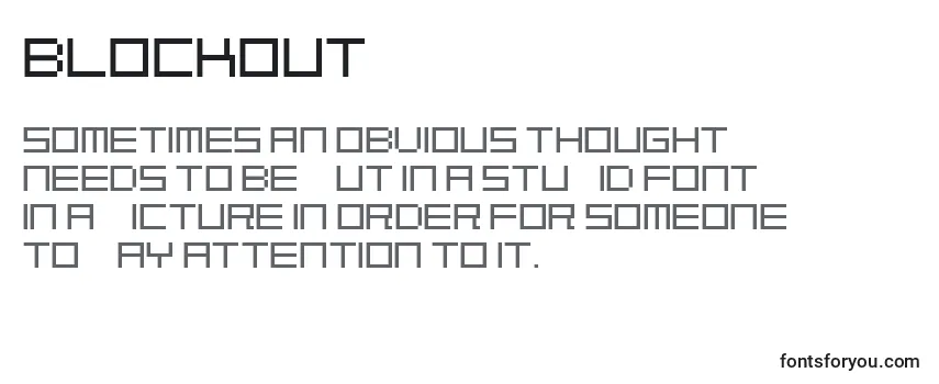 Обзор шрифта BlockOut