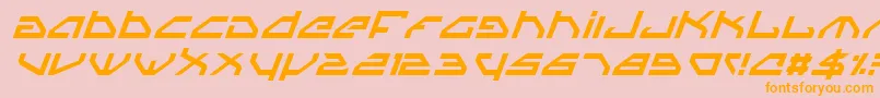 SpylordItalic Font – Orange Fonts on Pink Background