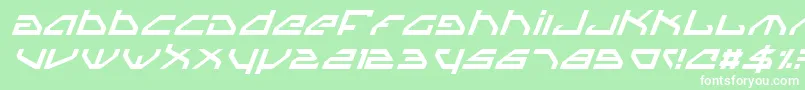 SpylordItalic Font – White Fonts on Green Background