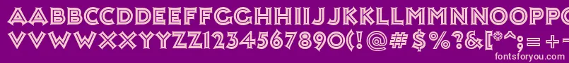 AshleyInline Font – Pink Fonts on Purple Background