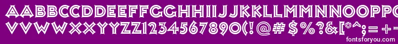 AshleyInline Font – White Fonts on Purple Background