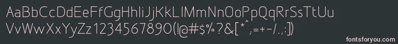 Шрифт DesignioRegular – розовые шрифты на чёрном фоне