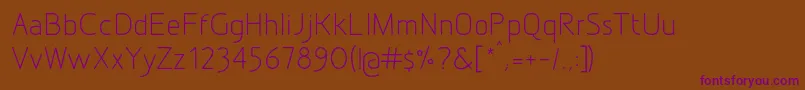 Шрифт DesignioRegular – фиолетовые шрифты на коричневом фоне