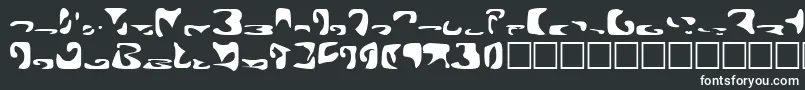 フォントRomulan – 黒い背景に白い文字