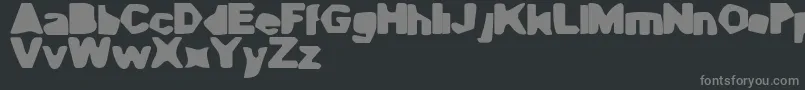 CaveGyrl Font – Gray Fonts on Black Background