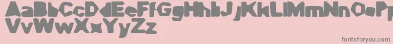 CaveGyrl Font – Gray Fonts on Pink Background