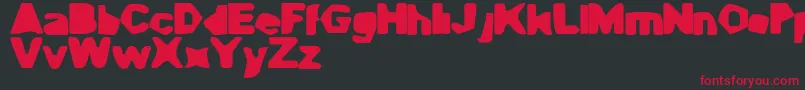 CaveGyrl Font – Red Fonts on Black Background