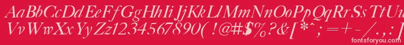 Подробнее о шрифте GazetaTitulItalic.001.001 Шрифт GazetaTitulItalic.001.001 – розовые шрифты на красном фоне