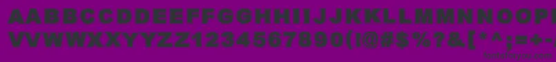 QuarkZone Font – Black Fonts on Purple Background