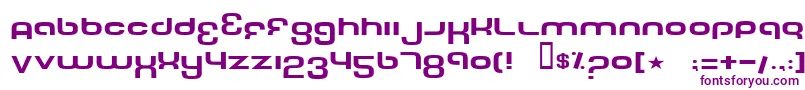 Шрифт TechFontWide – фиолетовые шрифты