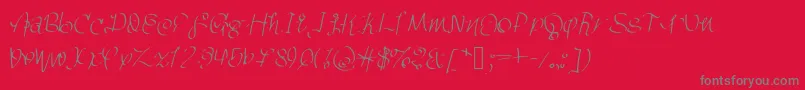 Ghettomagnetic Font – Gray Fonts on Red Background