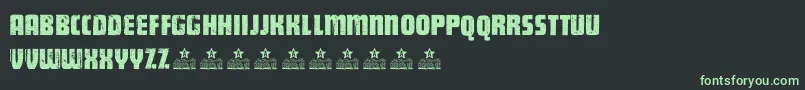 GeneratorPersonalUse Font – Green Fonts on Black Background