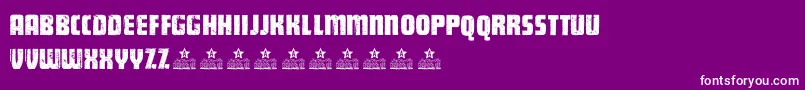 Police GeneratorPersonalUse – polices blanches sur fond violet