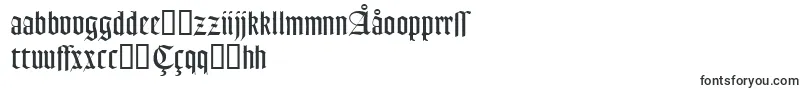 Fonte GoudyTextMtDfr – fontes uzbeques