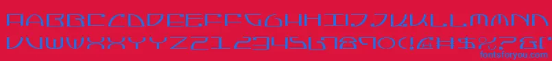 Police JumptroopsLight – polices bleues sur fond rouge