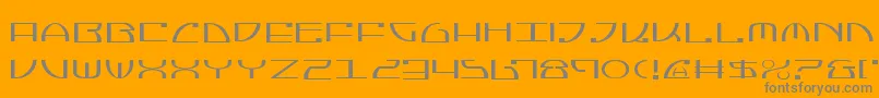 フォントJumptroopsLight – オレンジの背景に灰色の文字
