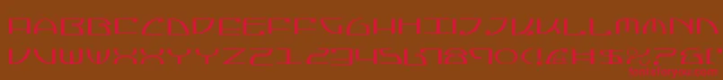 JumptroopsLight Font – Red Fonts on Brown Background