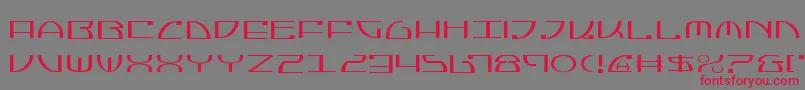 JumptroopsLight Font – Red Fonts on Gray Background