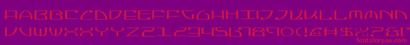 JumptroopsLight Font – Red Fonts on Purple Background