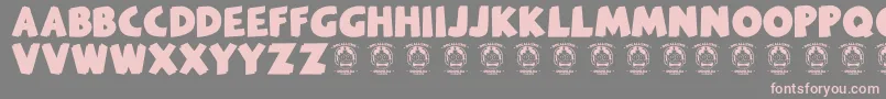 Melankolia Font – Pink Fonts on Gray Background