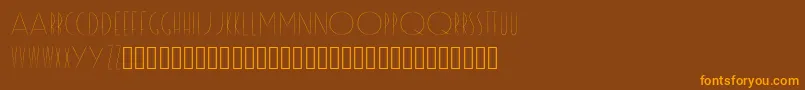 Reason Font – Orange Fonts on Brown Background