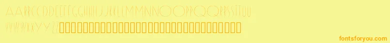 Reason Font – Orange Fonts on Yellow Background