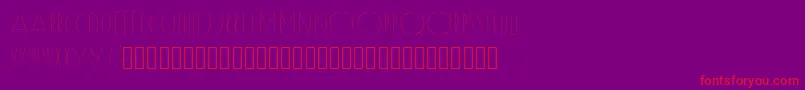 Reason Font – Red Fonts on Purple Background