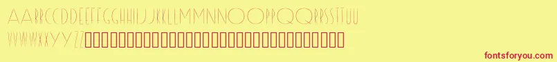 Reason Font – Red Fonts on Yellow Background