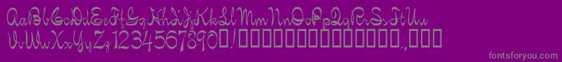 DaliaNormal Font – Gray Fonts on Purple Background