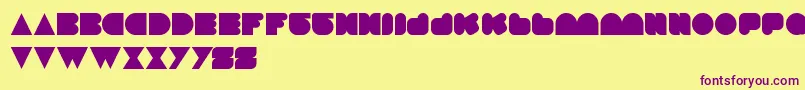 LoveIsBlind Font – Purple Fonts on Yellow Background