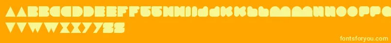 LoveIsBlind Font – Yellow Fonts on Orange Background