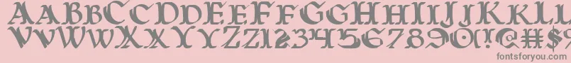 WarsOfAsgard Font – Gray Fonts on Pink Background