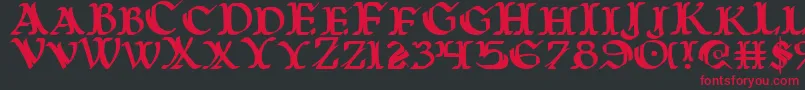 WarsOfAsgard Font – Red Fonts on Black Background