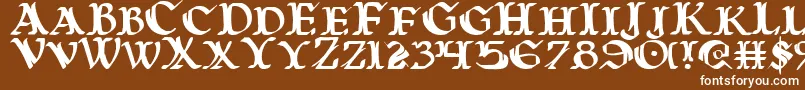 WarsOfAsgard Font – White Fonts on Brown Background