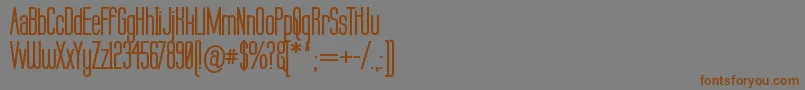 Labtopb-Schriftart – Braune Schriften auf grauem Hintergrund