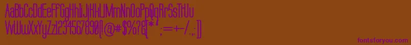 Labtopb-Schriftart – Violette Schriften auf braunem Hintergrund