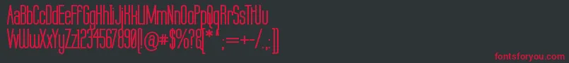 Labtopb Font – Red Fonts on Black Background