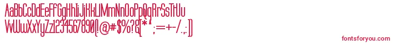 Labtopb Font – Red Fonts on White Background
